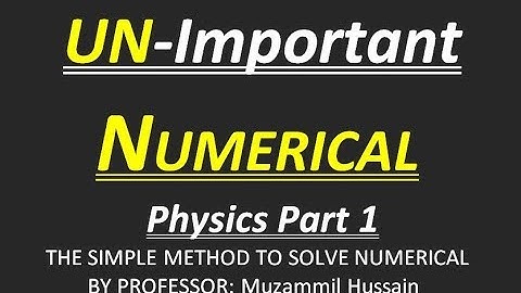 FSc/ICs Physics Book Part 1 Unimportant Numerical of Chapter no.1 Measurements.