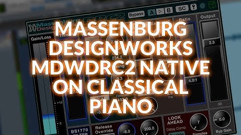 Massenburg DesignWorks MDWDRC2 On Classical Piano