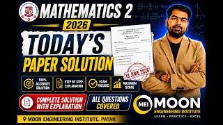 Mathematics-2 GTU Paper Solution 2026 | 19 June 2026 Exam Analysis | Detailed Explanation GTU Exam