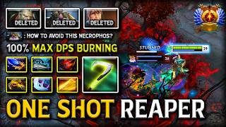 AMAZING ONE SHOT REAPER MODE | CARRY NECROPHOS WITH RADIANCE MAX DPS BURNING 7.41C DOTA 2