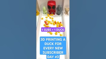 3D Printing A Duck For Every New Subscriber Day 3 #trendingshorts #3dprinting #viralshort #shorts