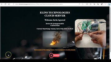 Working Demo MQ135 gas sensor with Elins Cloud | IOT Learning Kit Extension Board