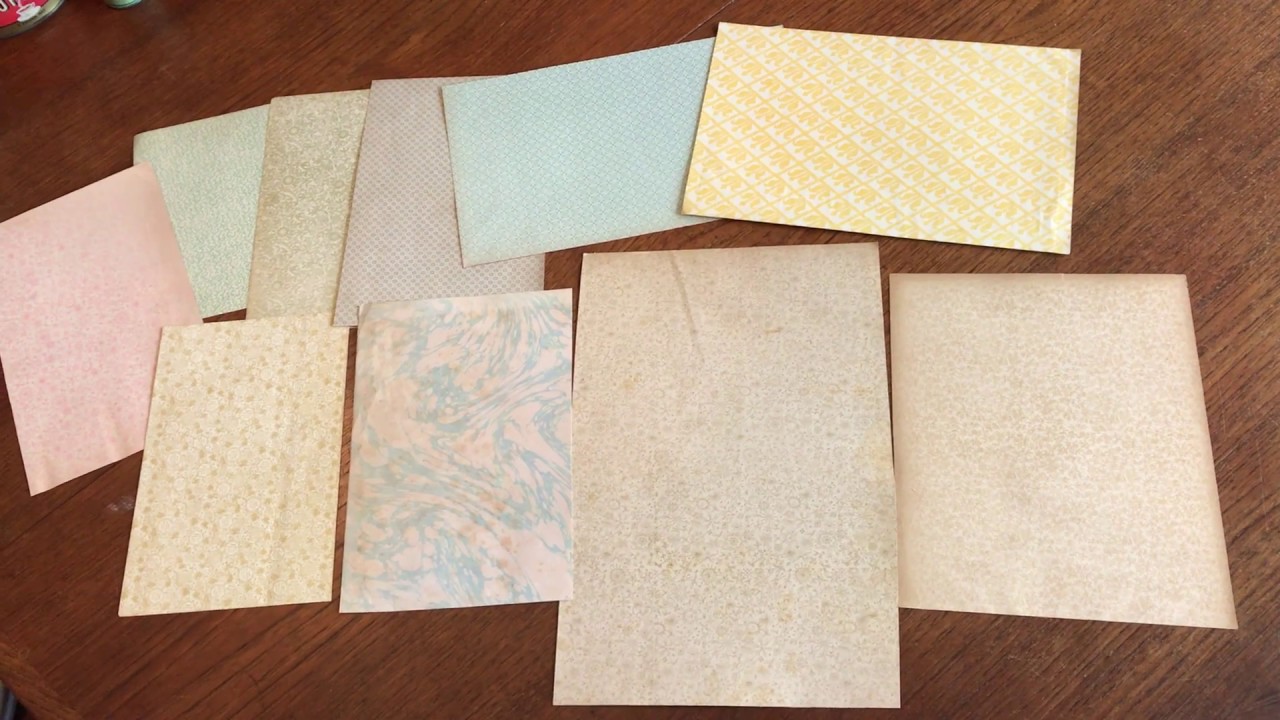 Decorative paper- lot x 10 sheets c.1880-1910 era lovely patterns