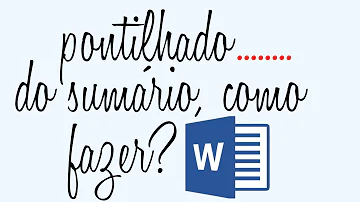 O que é linha pontilhada no Word?