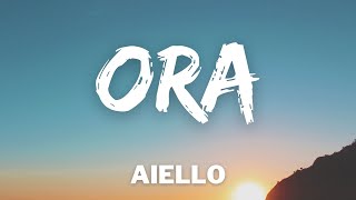 Video thumbnail of "Aiello - ORA (Testo/Lyrics) (Sanremo 2021)"