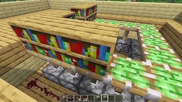 Minecraft Simple Hidden Redstone Enchanting Room