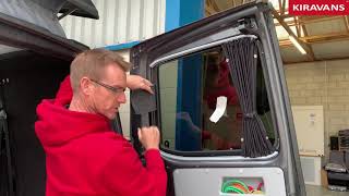Kiravans  How to trim carpet around a fitted van window