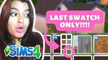 Building a home ONLY using LAST SWATCHES in the Sims 4 || The Sims 4 Build Challenge