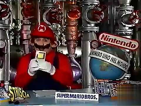 Telepromozione _ Nintendo Game Boy durante il programma Striscia la notizia (1990)