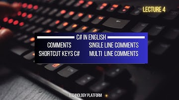 comments in c# in english | single line comment and multiple line comment | shortcuts in csharp