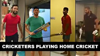 Cricketers Playing Home Cricket ft. Shikhar Dhawan, Steve Smith, Hardik Pandya, Rashid Khan.