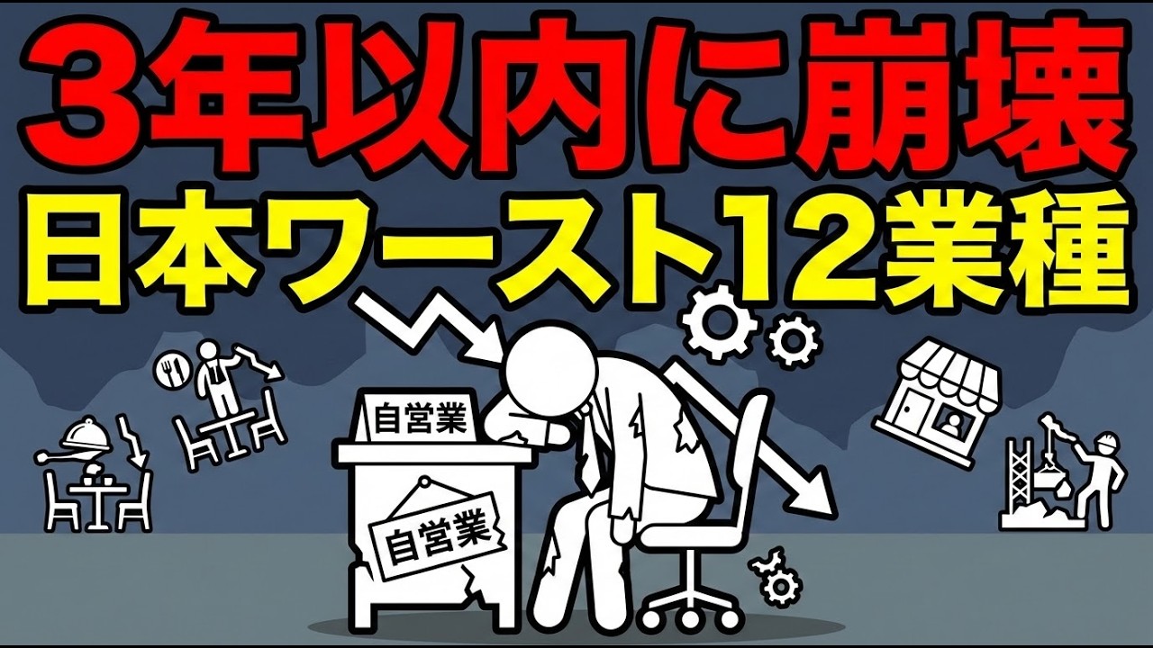「頑張っても潰れる時代」自営業者の没落、2026年日本の危険な業種12選
