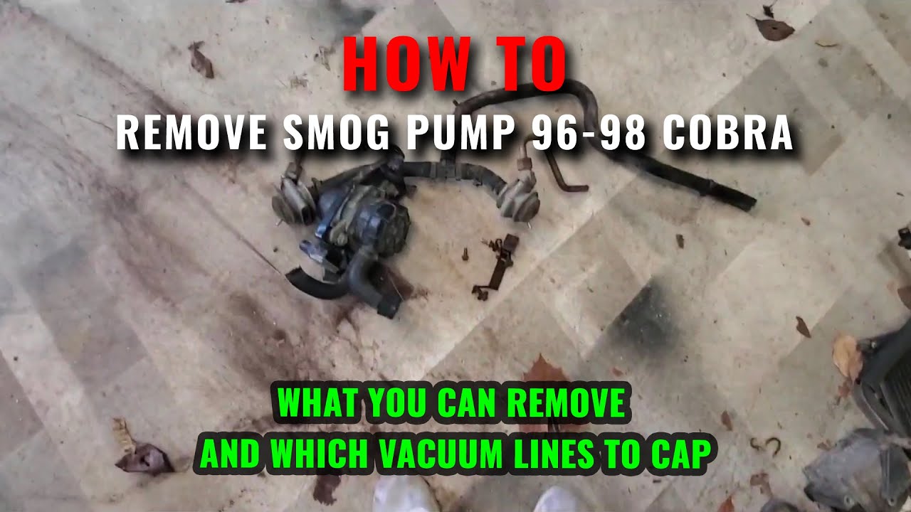How to Remove the Smog Pump from a 9698 Cobra YouTube