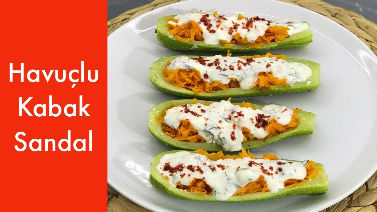 Havuçlu Kabak Sandal – Naciye Kesici – Yemek Tarifleri