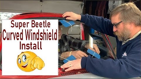 How To Install a Windshield in a VW Super Beetle - Curved VW Windshield- VW bug - VW bus