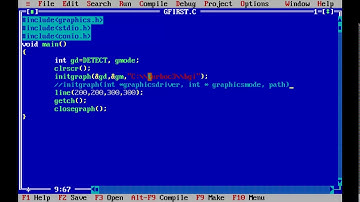 Learn Computer Graphics using C: Program 1 (How to Run First Graphics Program)