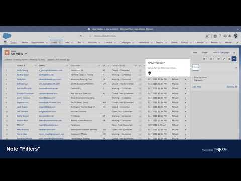 How to create a new filtered leads view in Salesforce