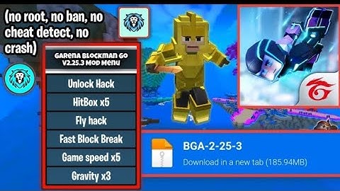 Garena BlockMan Go - Adventures Mod Menu 2.25.3 Apk Fly Hack|| BlockMan Go Adventures Mod Menu