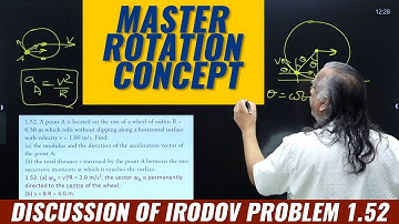 Master Rotation Concept Discussion of Irodov Problem 1.52 | Physics | NJ Sir