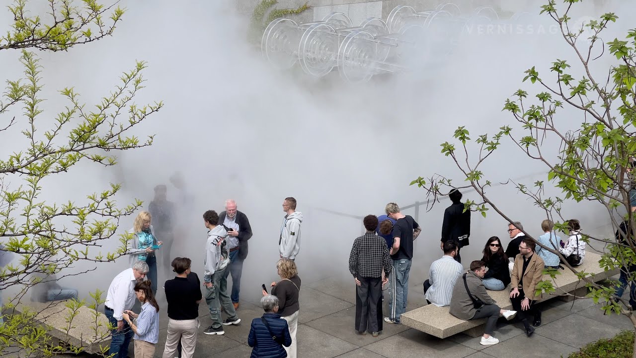 Fujiko Nakaya: Fog Sculpture in the Sculpture Garden of the Neue