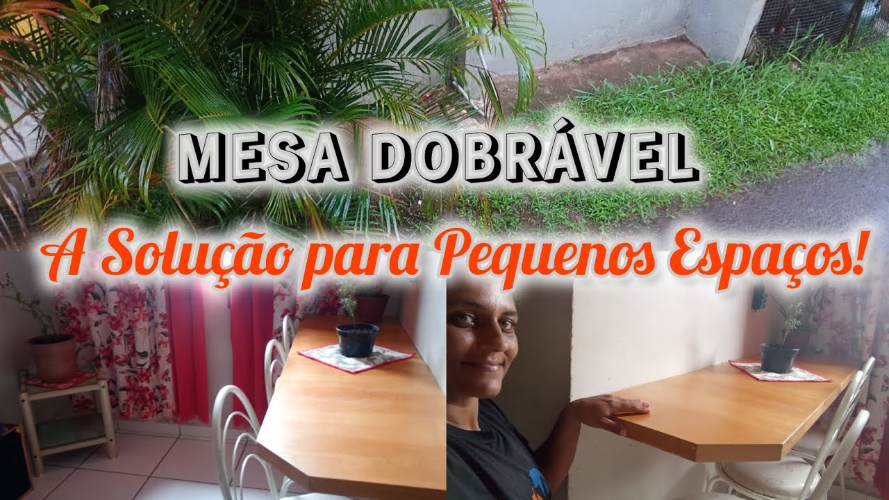 A solução para lugares pequenos: Mesa dobrável funcional✨
