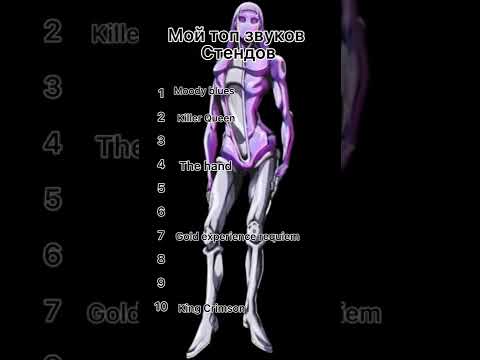мой топ звуков стендов #jojo #anime #джоджо #аниме #стенд  #stand