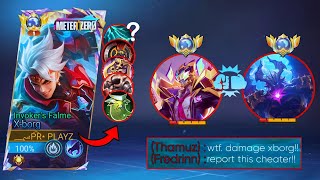 EVEN GLOBAL   HIGH RANK PLAYERS CAN’T STOP X-BORG 💀🥶 | INSANE DAMAGE 🔥 (MLBB)