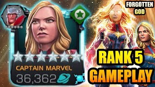 THE FORGOTTEN COSMIC GOD - 6 Star Rank 5 Captain Marvel Gameplay - Marvel Contest of Champions