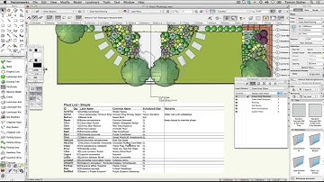 Vectorworks 2017 - Site Design - Create Plant Report