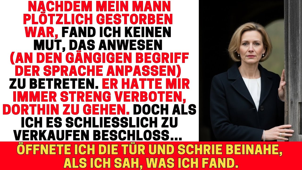NACH DEM TOD MEINES MANNES WOLLTE ICH DAS HAUS VERKAUFEN – DANN ENTDECKTE ICH ETWAS UNFASSBARES