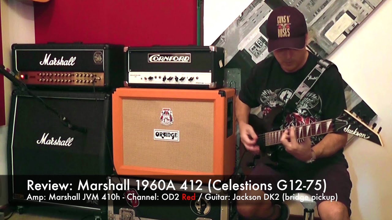 Marshall 1960A 412 vs. Orange PPC 212 OB - Amp Marshal JVM 410h OD2 channel