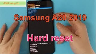 How To Hard Reset Samsung A20 (A205) Forgot Pin Code Android 9.0.