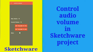 Adjust audio volume from your app