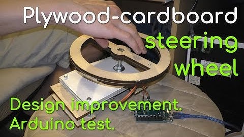 Handmade plywood driving simulator controller. Part 1: Steering wheel.