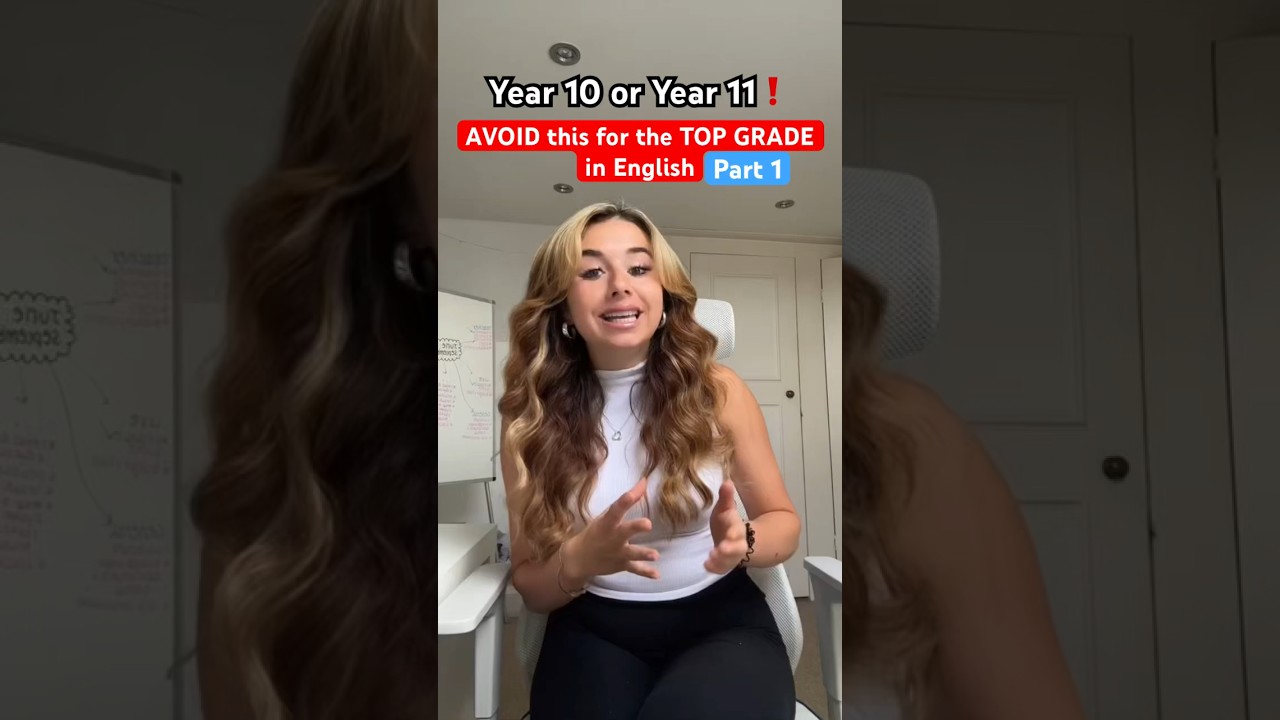 How to get Top Grade in GCSE English Literature📈Part 1