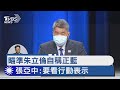 瞄準朱立倫自稱正藍  張亞中 要看行動表示｜TVBS新聞