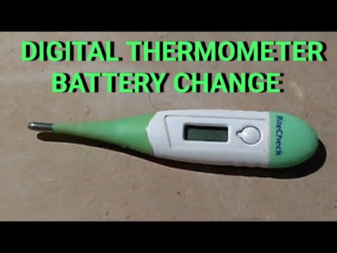 How to change digital thermometer battery quickly