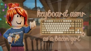 PLAYING MM2 as a PRO BACON GIRL in MM2 (Keyboard ASMR Gameplay Video)
