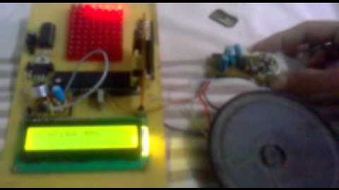 PIC16F877A based MMC card voice recorder