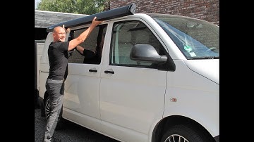 Installing a Thule Awning on a Volkswagen Transporter T5/6 - DIY VW Camper Van