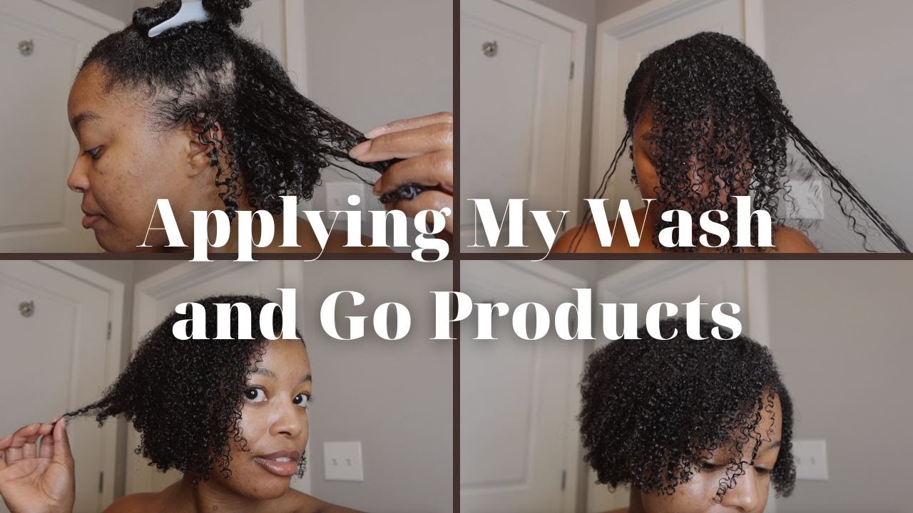 How I Apply and Set My WASH AND GO using THREE Products for a