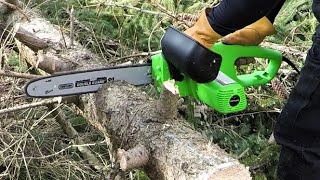 Testing A $40 Harbor Freight 14' Electric Chainsaw a Buzz Kill or Workhorse?