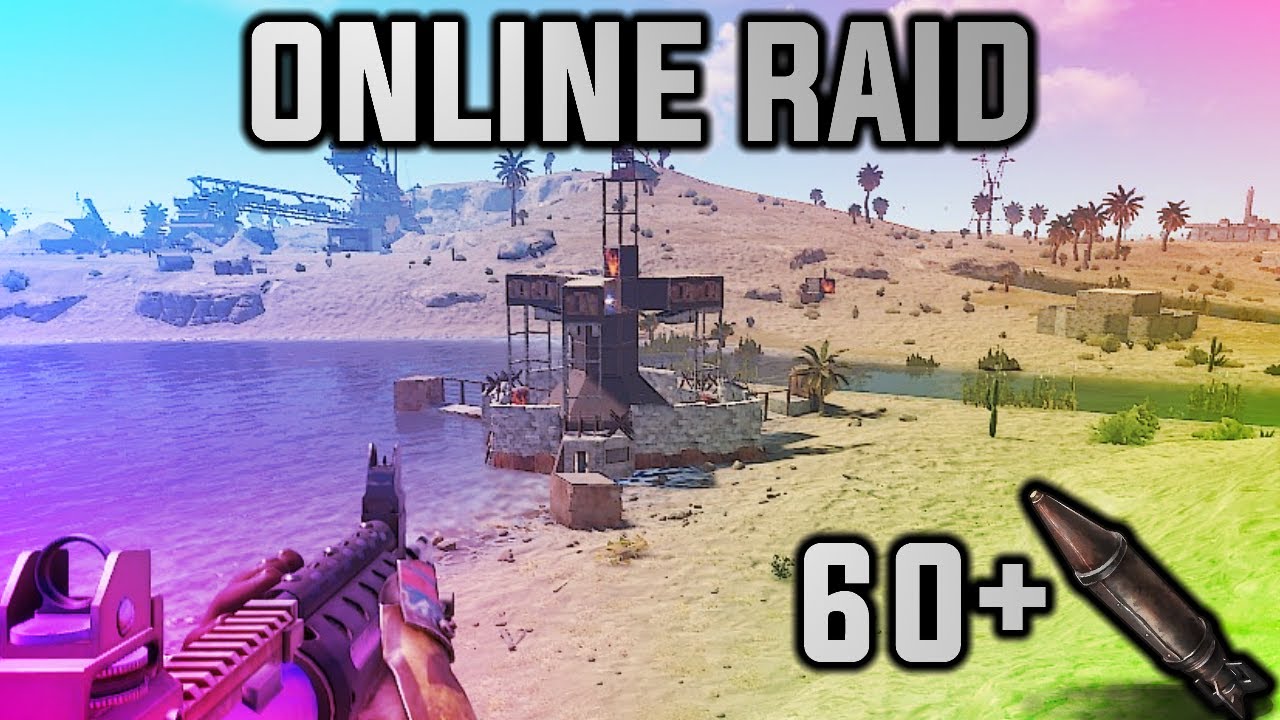 They Kept Asking For AN ONLINE (60+ Rockets) | Rust 10x Raid - YouTube