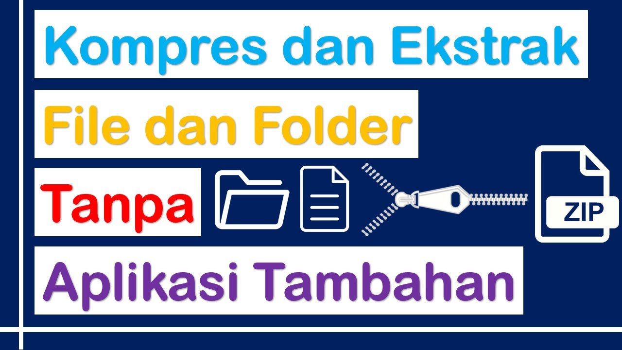 Cara Mengkompres File Ke Format ZIP Windows YouTube Cara mengkompres file ke format zip windows youtube