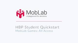 Hbp Moblab Games All-Access, Student Quick Start
