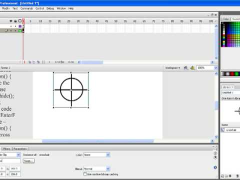 Flash how to make a custom cursor like a crosshair by miutubevids