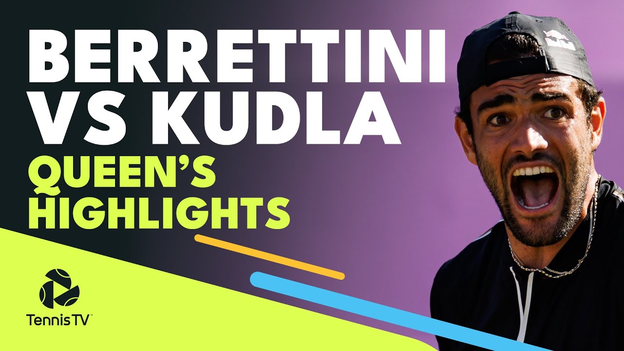 Dramatic Matteo Berrettini vs Denis Kudla Highlights Queens 2022