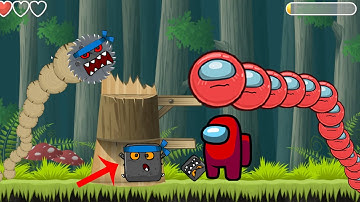 Among Us But in Red Ball 4 - Gameplay Walkthrough Part 2 Deep Forest  - All Levels (iOS, Android)