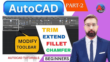 AutoCAD Tutorial for Beginners | Modify Toolbar Explained with Examples | Part-2 | AN-Tech, #revit