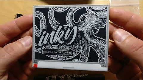 Inky wHAT (Black & White) unboxing e-paper display from Pimoroni